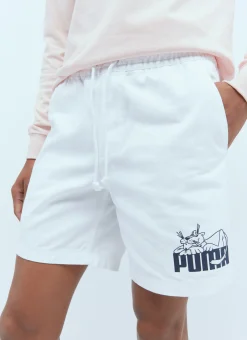 Logo Applique Track Shorts