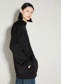 Logo Applique Zip-Up Sweatshirt