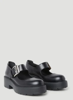 Logo Buckle Mary Jane Platforms