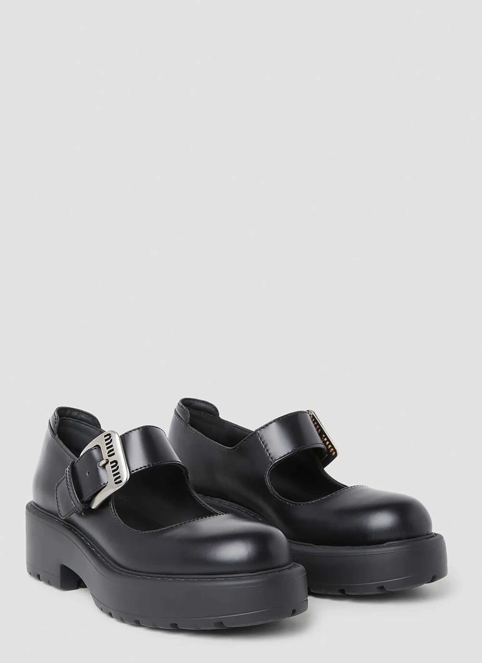 Logo Buckle Mary Jane Platforms