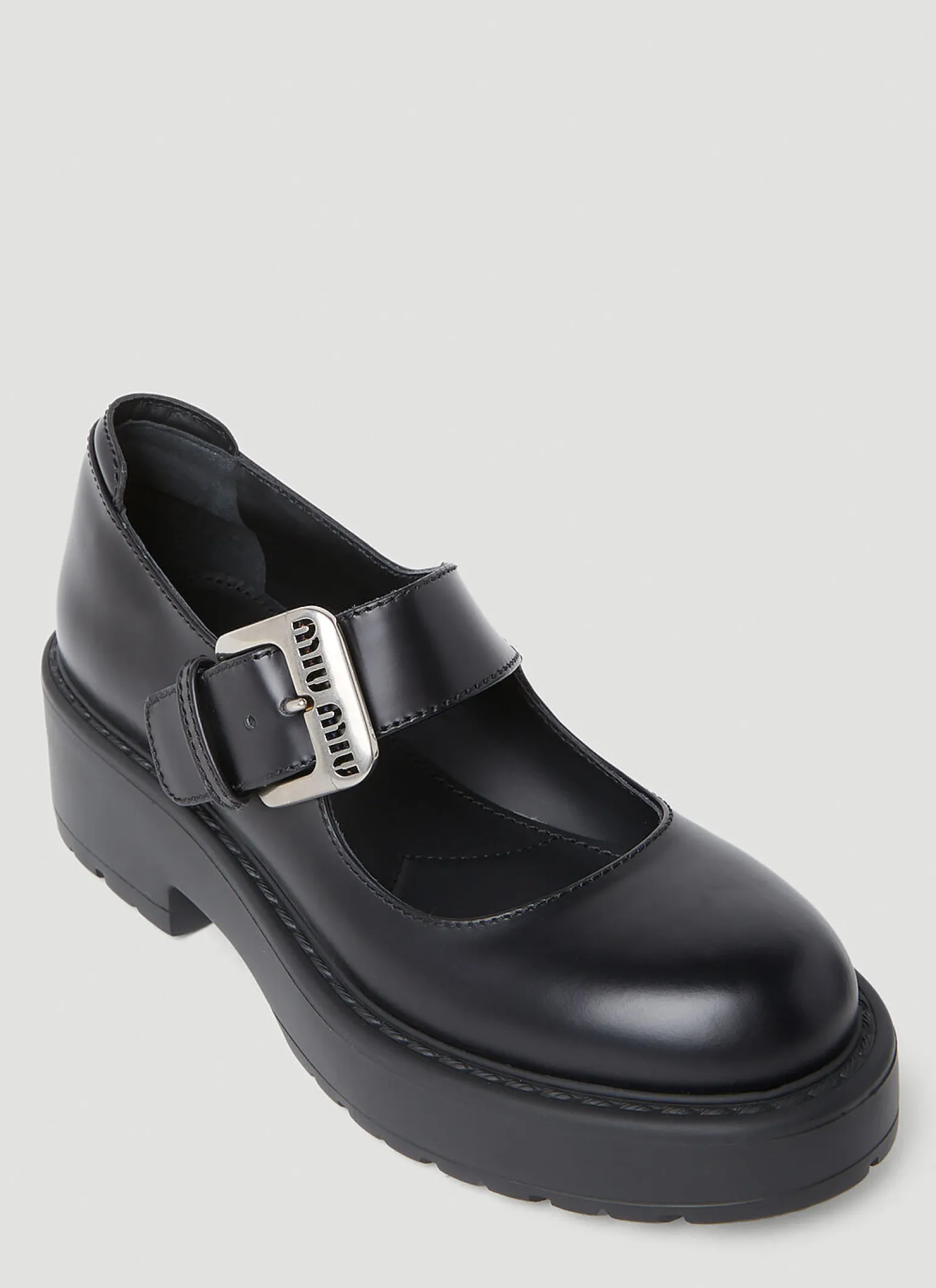 Logo Buckle Mary Jane Platforms