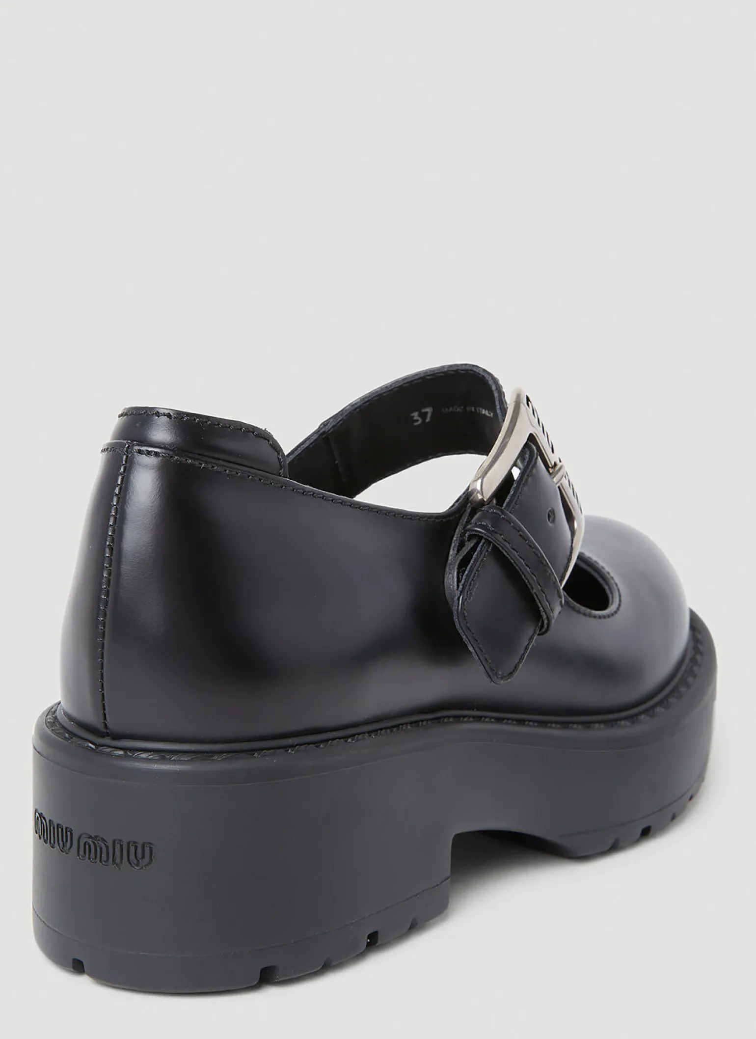 Logo Buckle Mary Jane Platforms