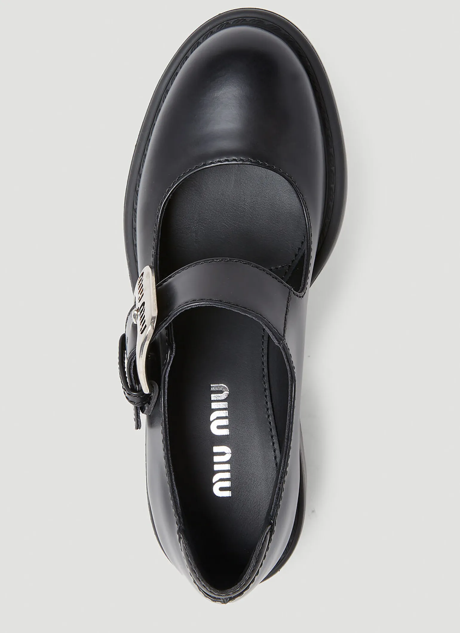 Logo Buckle Mary Jane Platforms