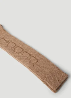 Logo Debossed Socks