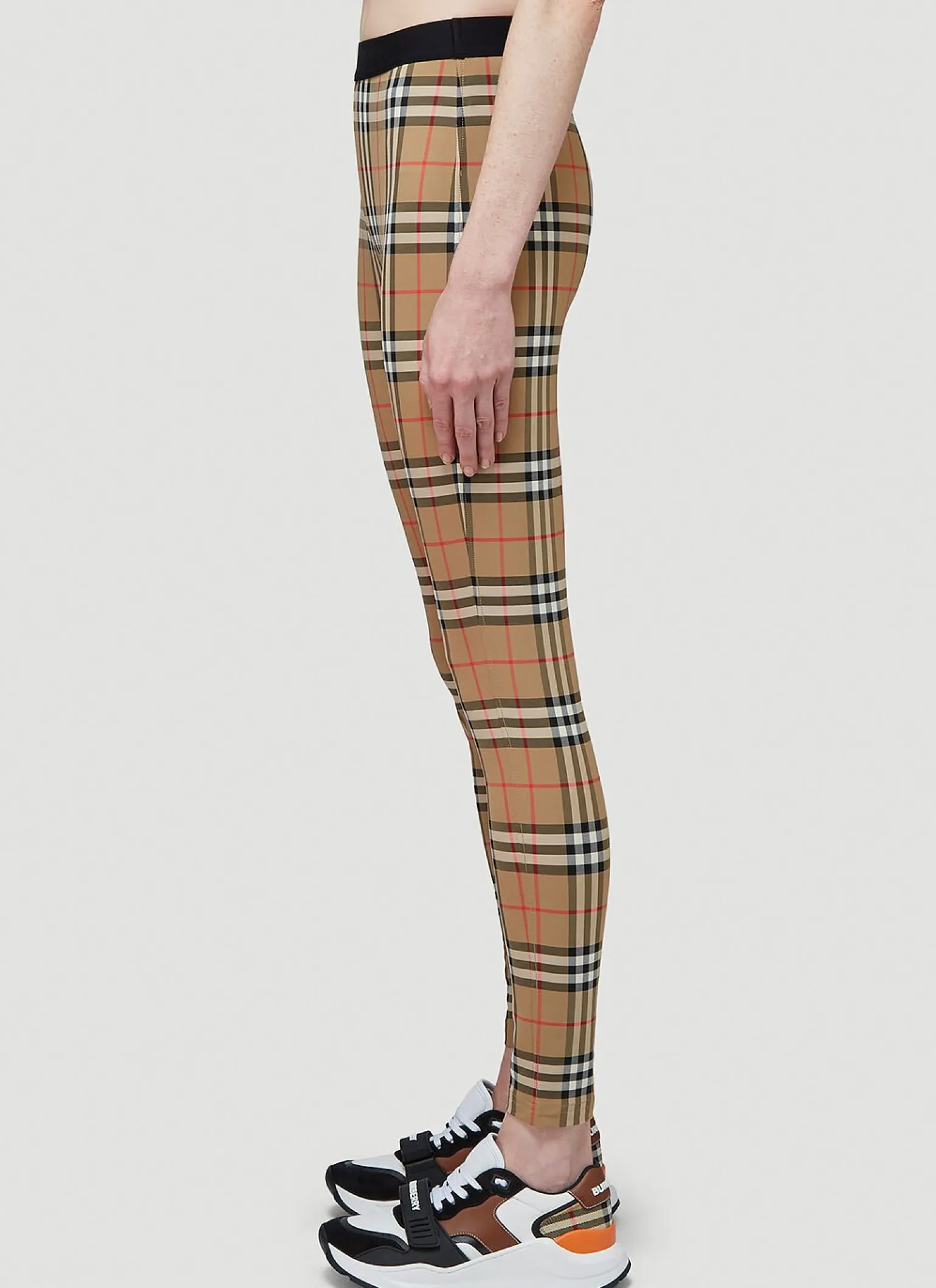 Logo Detail Vintage Check Leggings