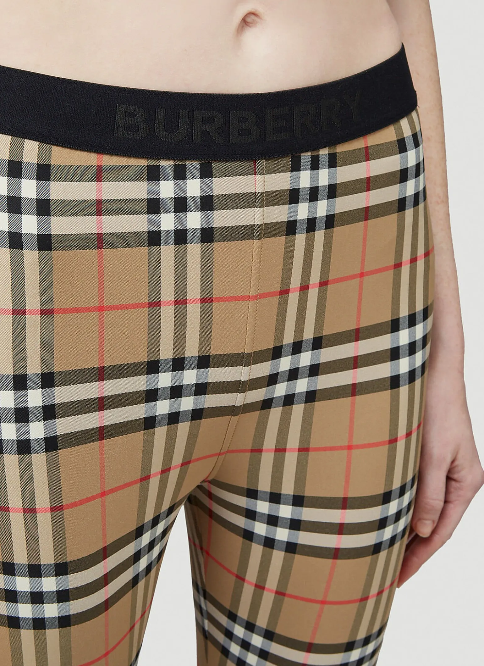 Logo Detail Vintage Check Leggings