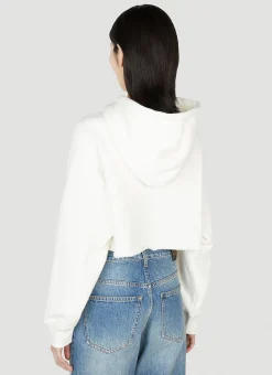 Logo Embellished Hooded Sweatshirt