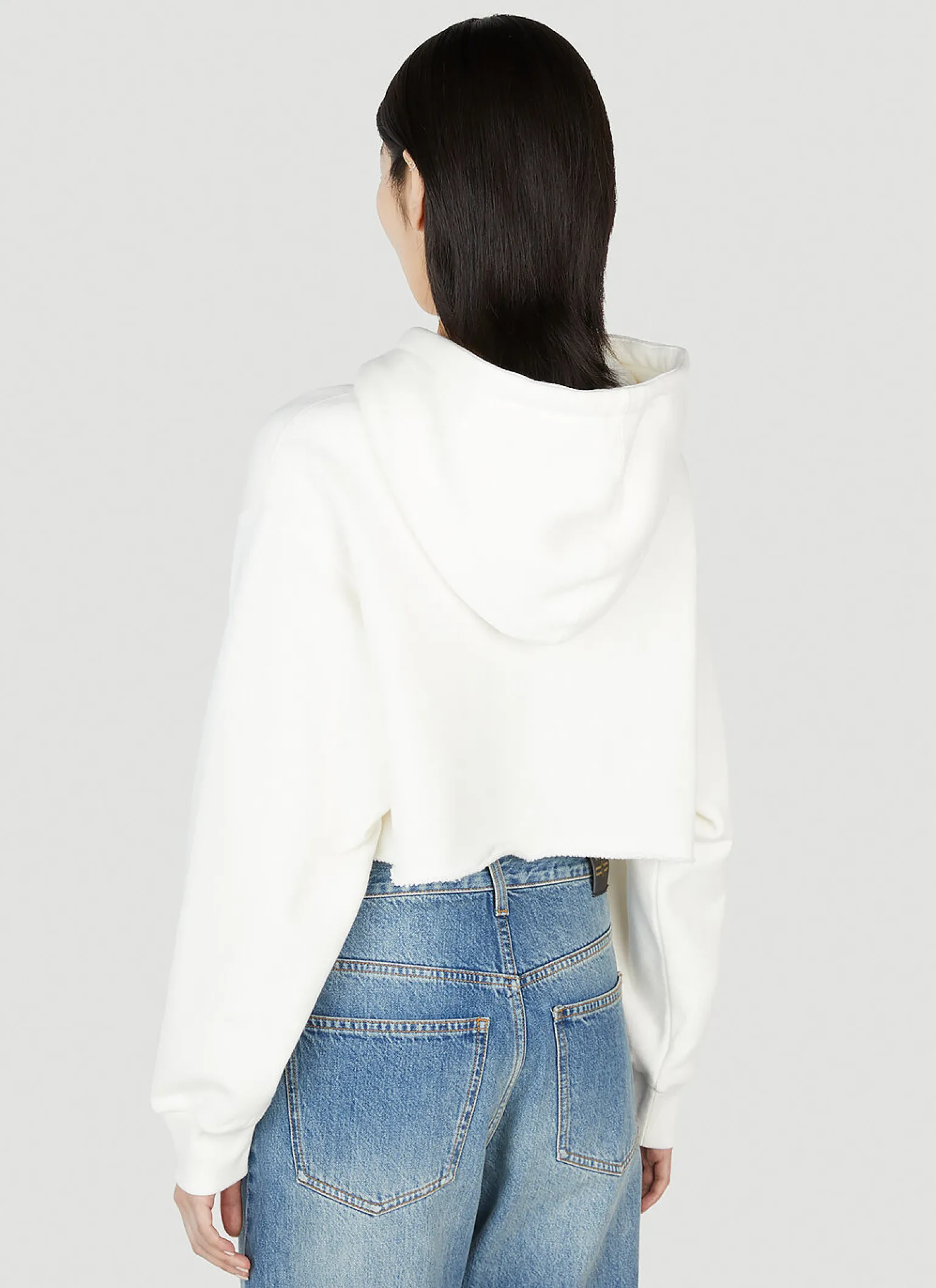 Logo Embellished Hooded Sweatshirt