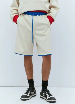 Logo Embossed Basket Shorts