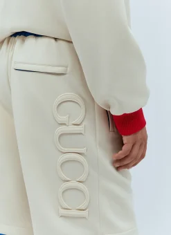 Logo Embossed Basket Shorts
