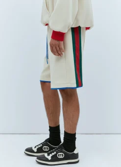 Logo Embossed Basket Shorts