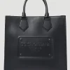 Logo Embossed Tote Bag