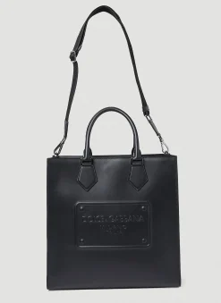 Logo Embossed Tote Bag