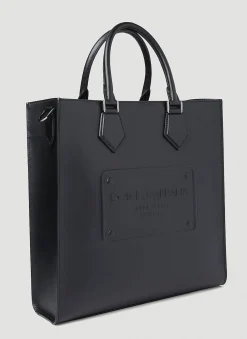 Logo Embossed Tote Bag
