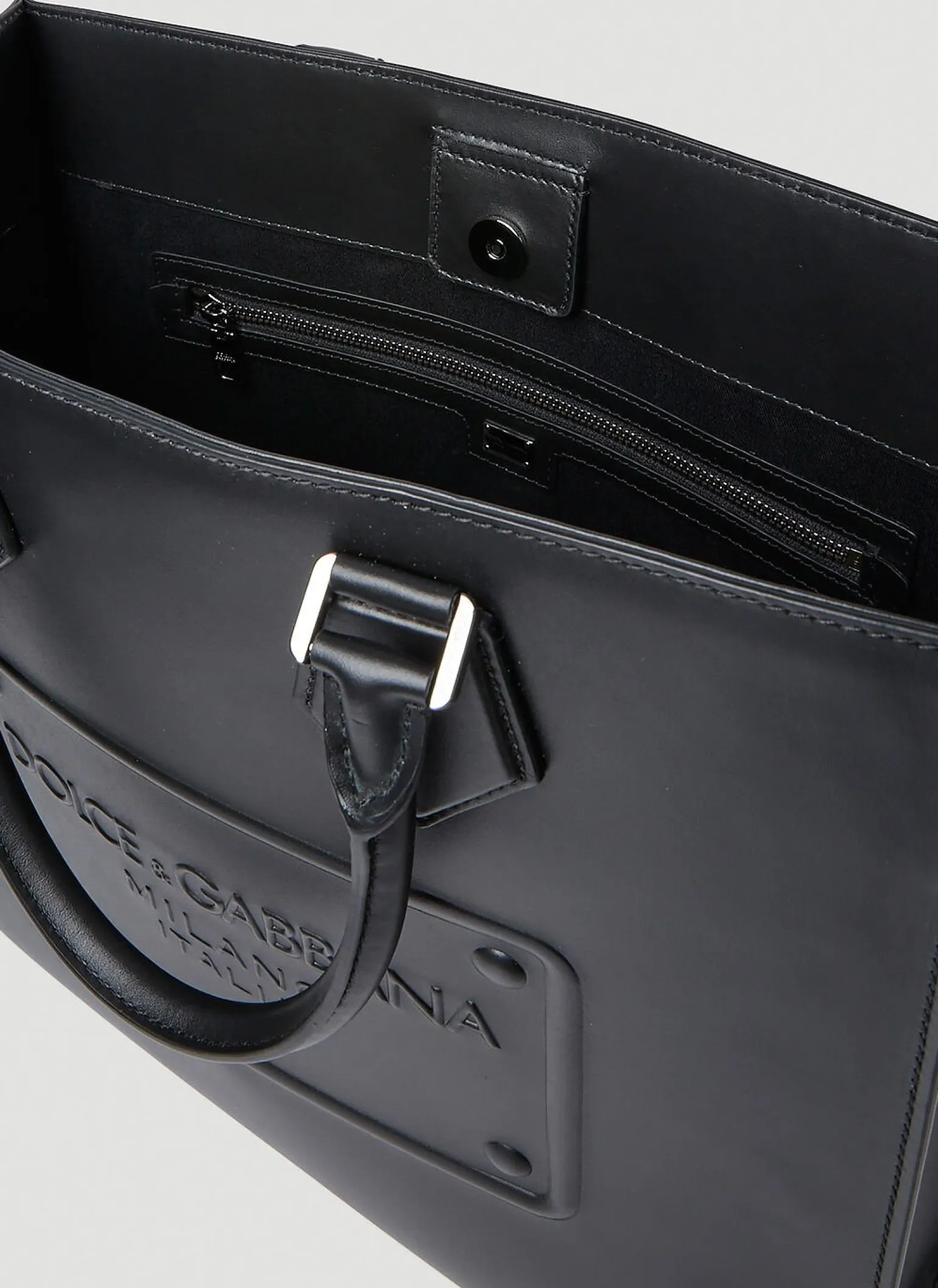 Logo Embossed Tote Bag