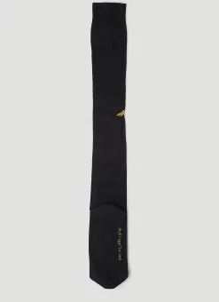 Logo Embroidered Long Socks