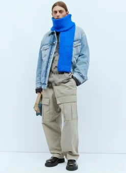 Logo Embroidery Cargo Pants