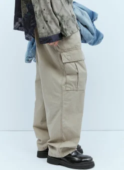 Logo Embroidery Cargo Pants