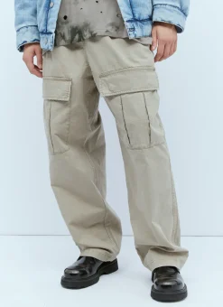 Logo Embroidery Cargo Pants