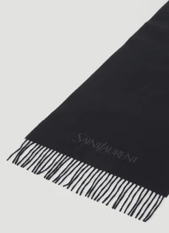 Logo Embroidery Cashmere Scarf