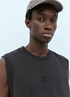 Logo Embroidery Fleece Vest