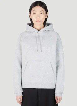 Logo Embroidery Hooded Sweatshirt