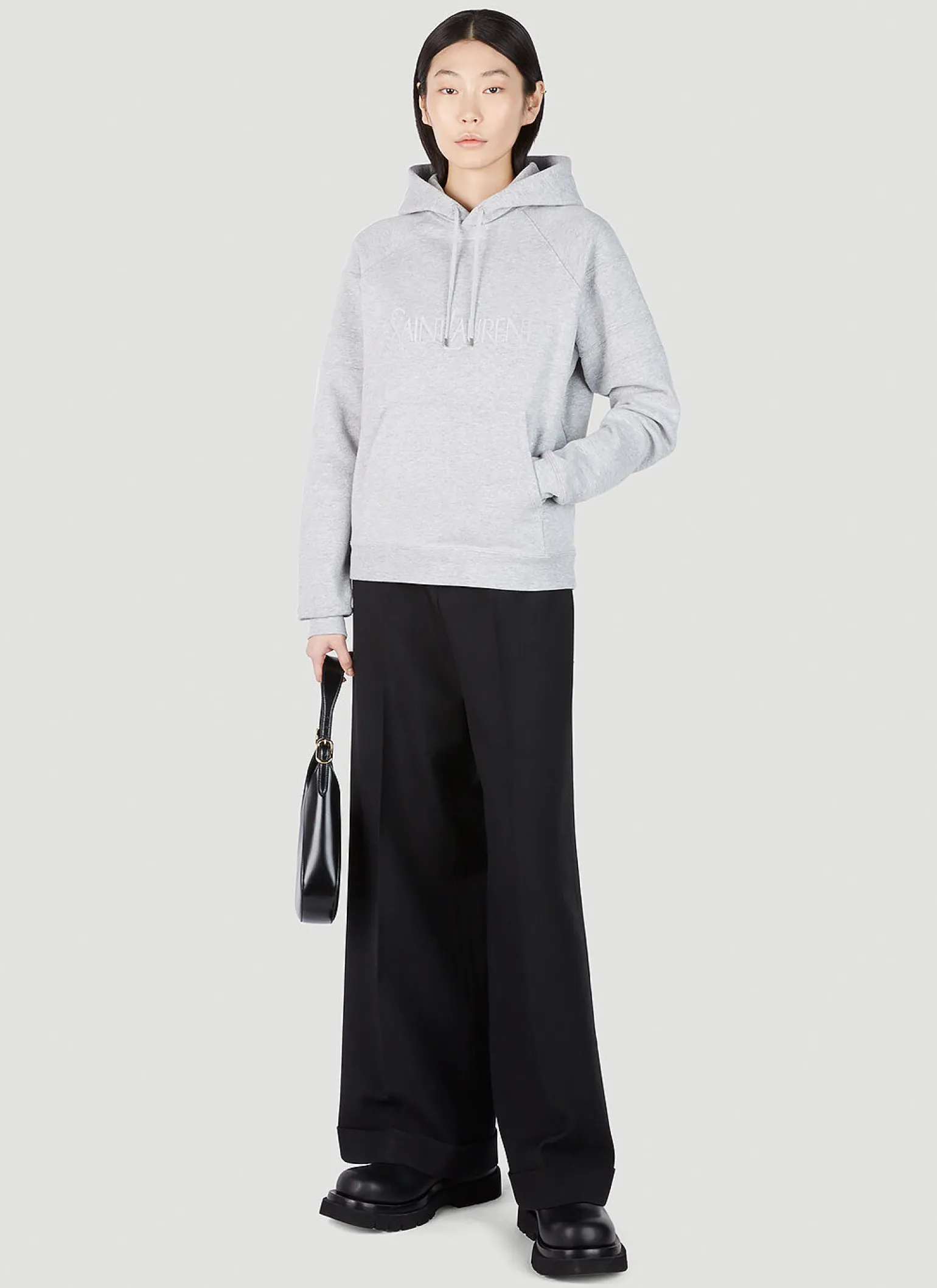 Logo Embroidery Hooded Sweatshirt