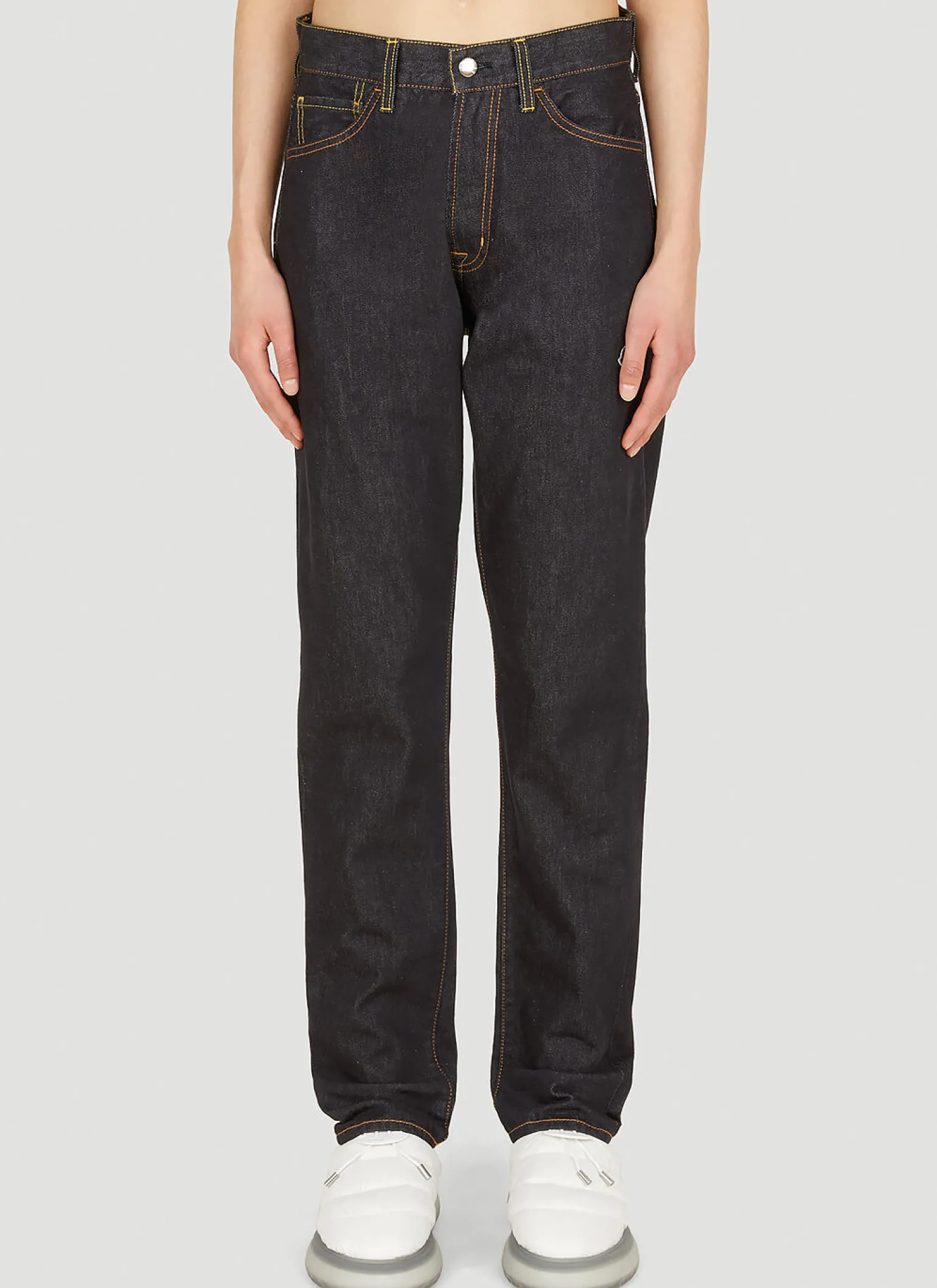 Logo Embroidery Jeans