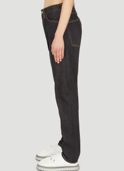 Logo Embroidery Jeans