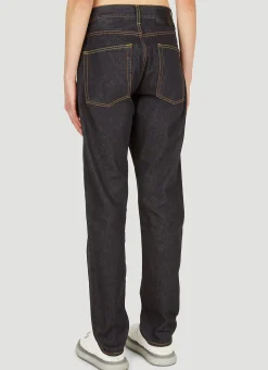 Logo Embroidery Jeans