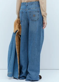 Logo Embroidery Jeans