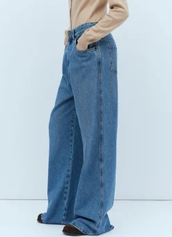 Logo Embroidery Jeans