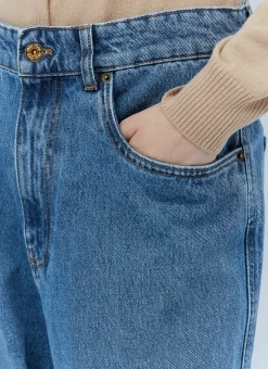 Logo Embroidery Jeans