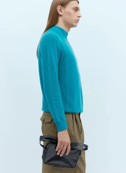 Logo Embroidery Knit Sweater
