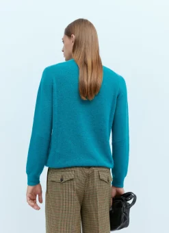 Logo Embroidery Knit Sweater