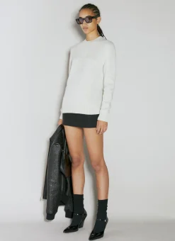 Logo Embroidery Knit Sweater