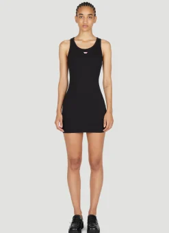 Logo Embroidery Mini Dress