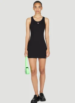 Logo Embroidery Mini Dress