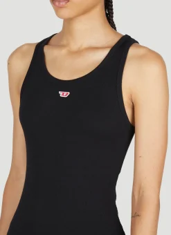 Logo Embroidery Mini Dress