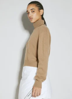 Logo Embroidery Rollneck Sweater