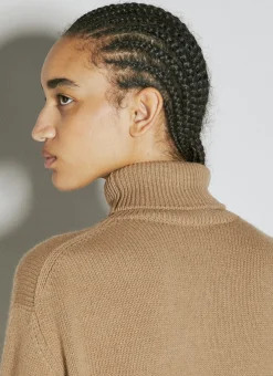 Logo Embroidery Rollneck Sweater