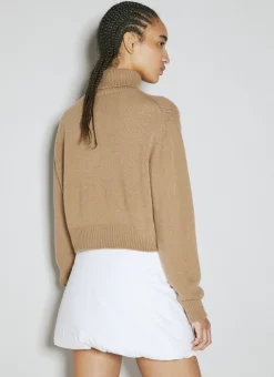 Logo Embroidery Rollneck Sweater