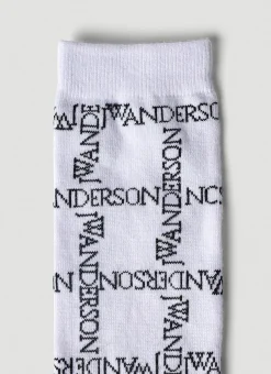 Logo Grid Long Socks