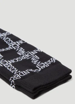 Logo Grid Long Socks