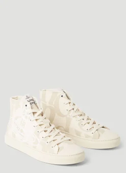 Logo High Top Sneakers