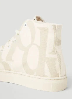 Logo High Top Sneakers
