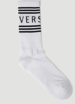 Logo Intarsia Athletic Socks