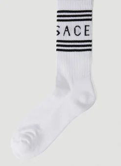Logo Intarsia Athletic Socks