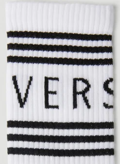Logo Intarsia Athletic Socks