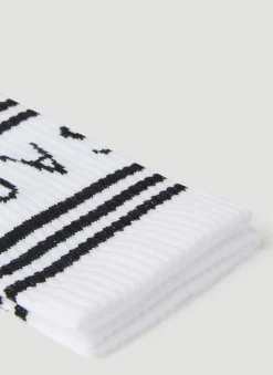 Logo Intarsia Athletic Socks